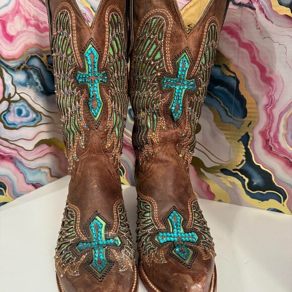 Rhinestone Western Boots - Picture 1 of 3